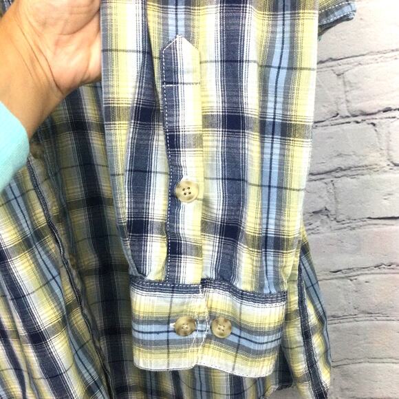 Duluth Trading Co Men's Plaid Flap Pockets Oxford Button Down Casual Shirt 3XL - Picture 7 of 13